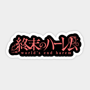 Japanese worlds end harem Sticker